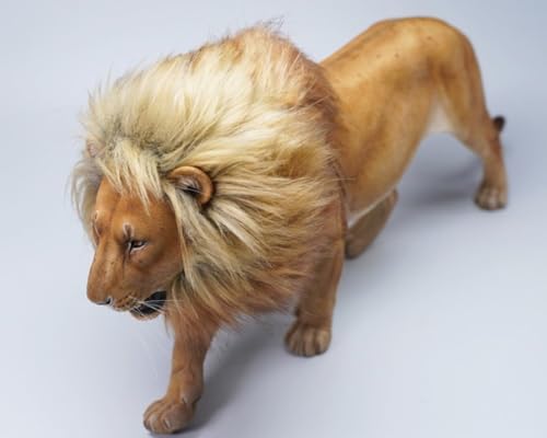 Figura de león coleccionable JXK: El león 2.0, pintada a mano por expertos, realista, resina segura, miniatura a escala 1:6.
