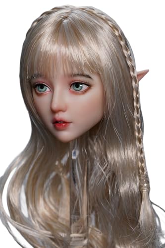 Escultura de cabeza femenina a escala 1:6, escultura de cabeza de Amy para figuras de acción de 12 pulgadas