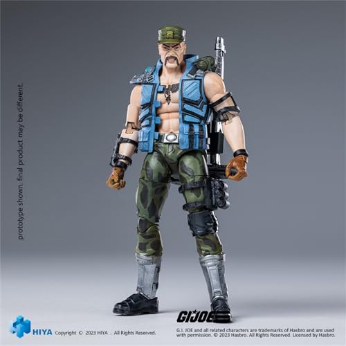Coffret complet HIYA : Mini-série exquise, GIJoe Gung-Ho, figurine d'action miniature à l'échelle 1:18