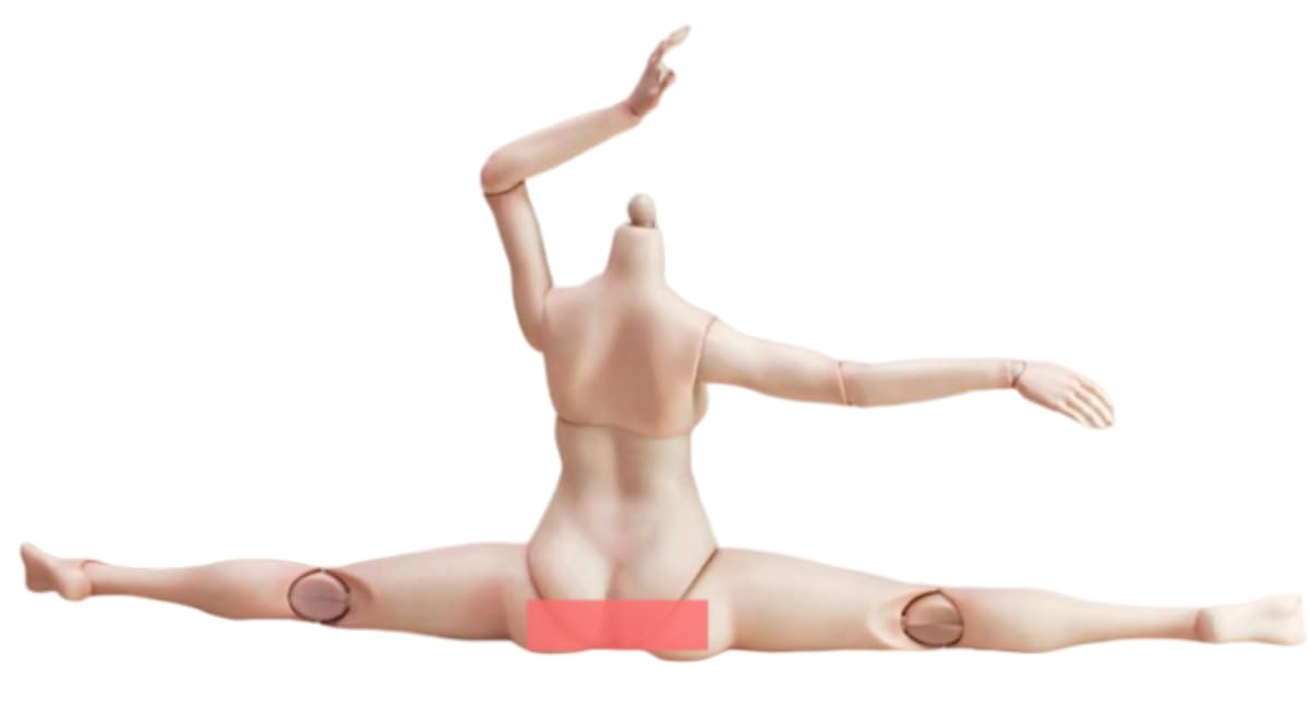 Figura de acción femenina True1Toys a escala 1:6 - Cuerpo alto y regordete, piel clara, busto mediano, EC3025A