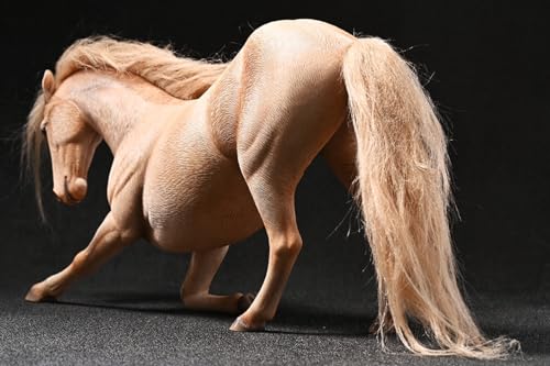 Figura de caballo coleccionable JXK: Hannover3.0, pintada a mano por expertos, realista, resina segura, miniatura a escala 1:12.