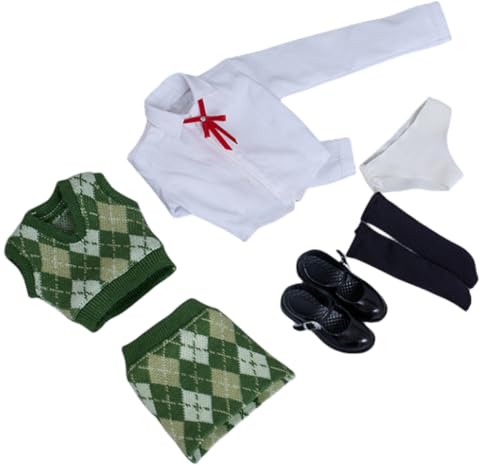 Ropa para muñecas a escala 1/6: Conjunto de falda para muñecas de 12 pulgadas