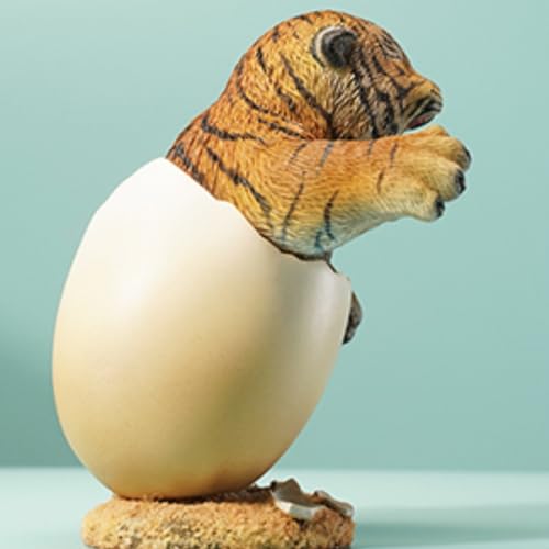 Figura de tigre coleccionable JXK: Tesoro de tigre, pintada a mano por expertos, resina realista y segura, miniatura a escala 1:6.