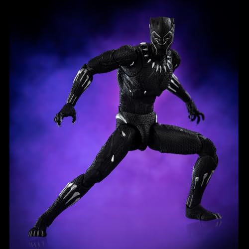 Figura coleccionable Threezero: Pantera Negra, T'Challa, estilo superhéroe, figura de acción en miniatura de 17 cm 3Z03250C0