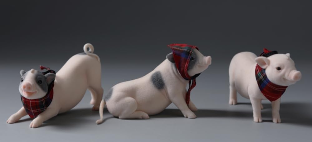 Figura de cerdo JXK: El cerdito, figura de animal en miniatura a escala 1:6