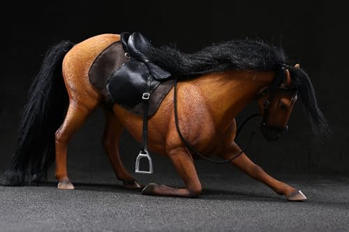 Figura de caballo coleccionable JXK: Hannover3.0, pintada a mano por expertos, realista, resina segura, miniatura a escala 1:12.