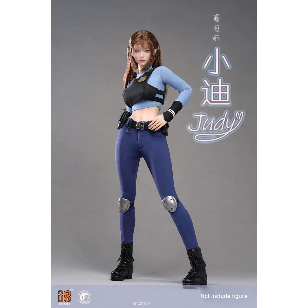 I8TOYS, Mint Flavor - Judy Head Sculpt and Costume Set, Accessory Pack for 12-inches Figure