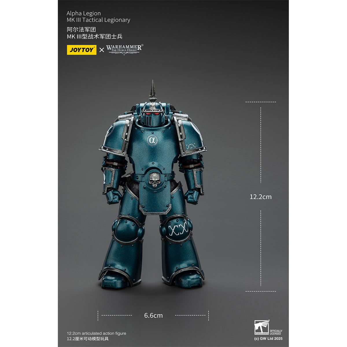 JOYTOY Warhammer Thousand Sons Sons of Horus Alpha Legion Ultramarines Space Wolves Imperial Fists Blood Angels MK lll Tactical Legionary 1/18 Scale Action Figure