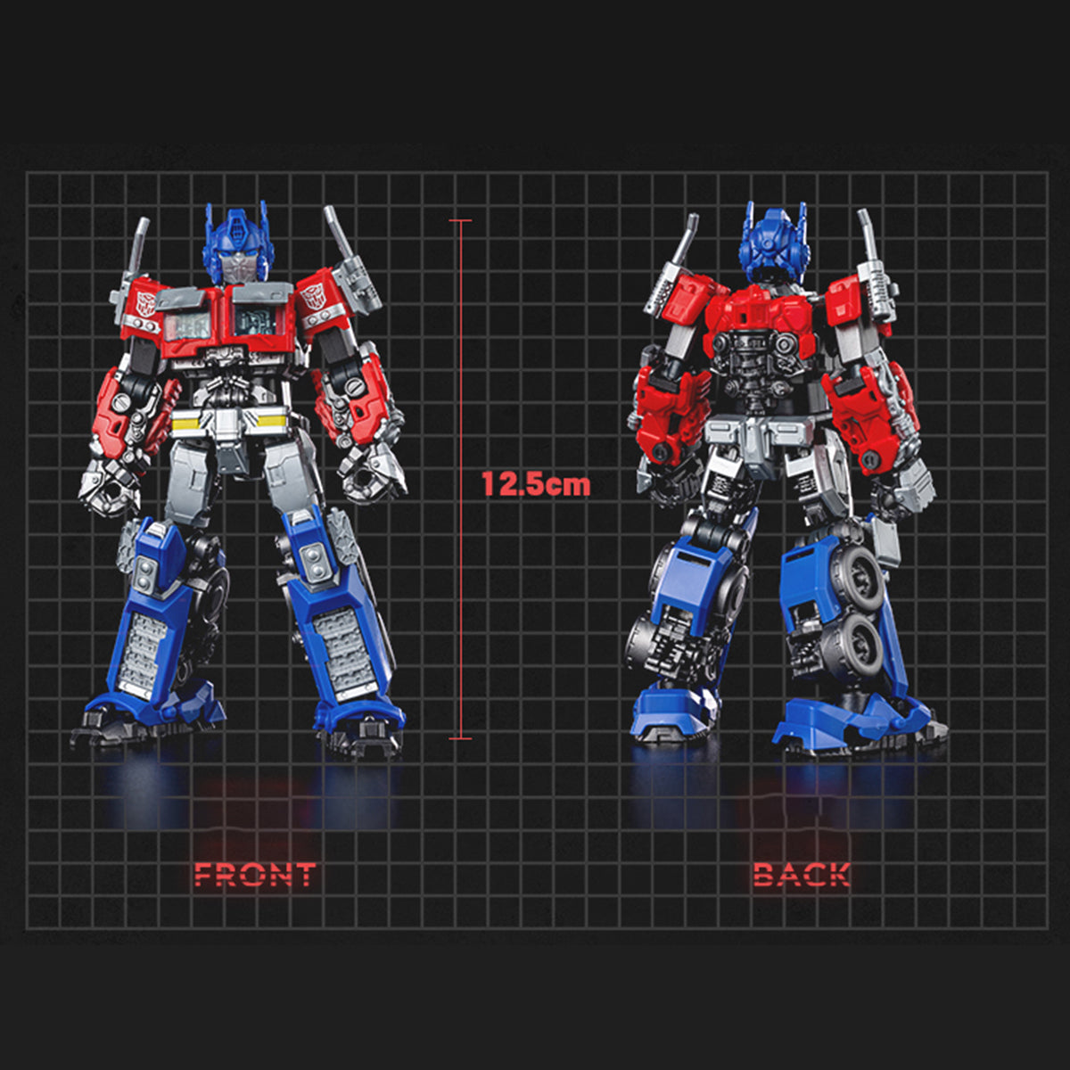 BLOKEES Assembly Model Kits: Transformers Classis Class - Optimus, Mecha Musume Style, Height 13cm Miniature Collectible PTZCYB