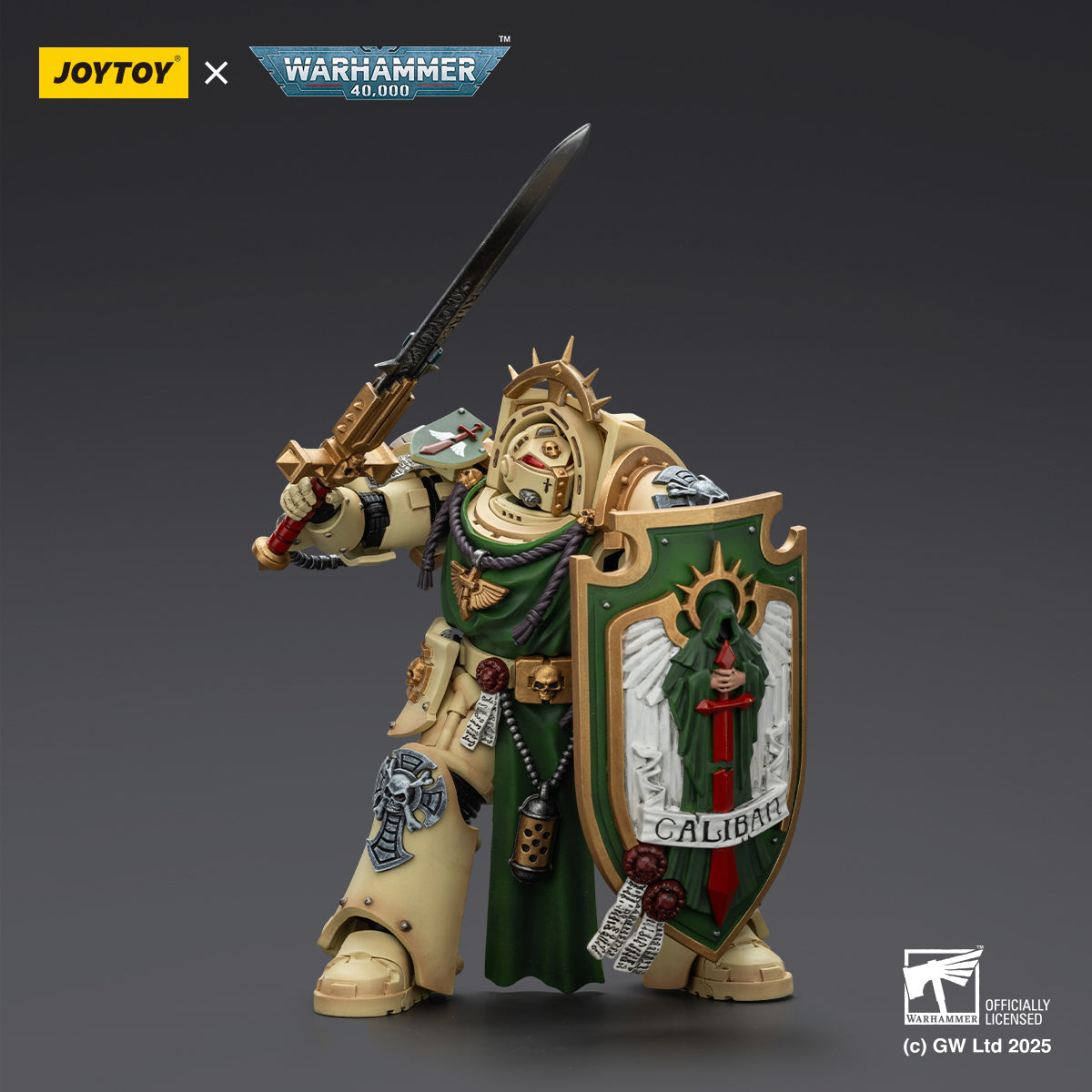 (Only Shipped to the US) JOYTOY Dark Angels Deathwing Knight 1 With Power Sword Storm Shield and teleport homer JT02489 1/18 Scale Action Figure