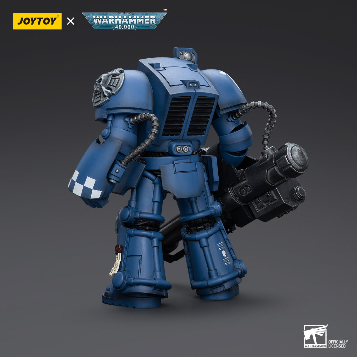 JOYTOY Warhammer 40,000, Ultramarines Terminator Squad Terminator with Assault Cannon/Terminator with Storm Bolter/Sergeant with Power Sword and Teleport Homer Action Figures