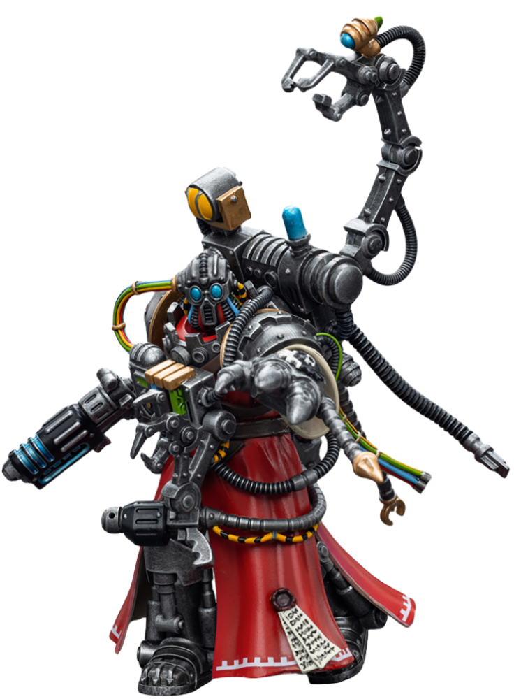 Figura coleccionable JoyToy Warhammer 40K: Figuras de acción de Adeptus Mechanicus Cybernetica Datasmith a escala 1:18