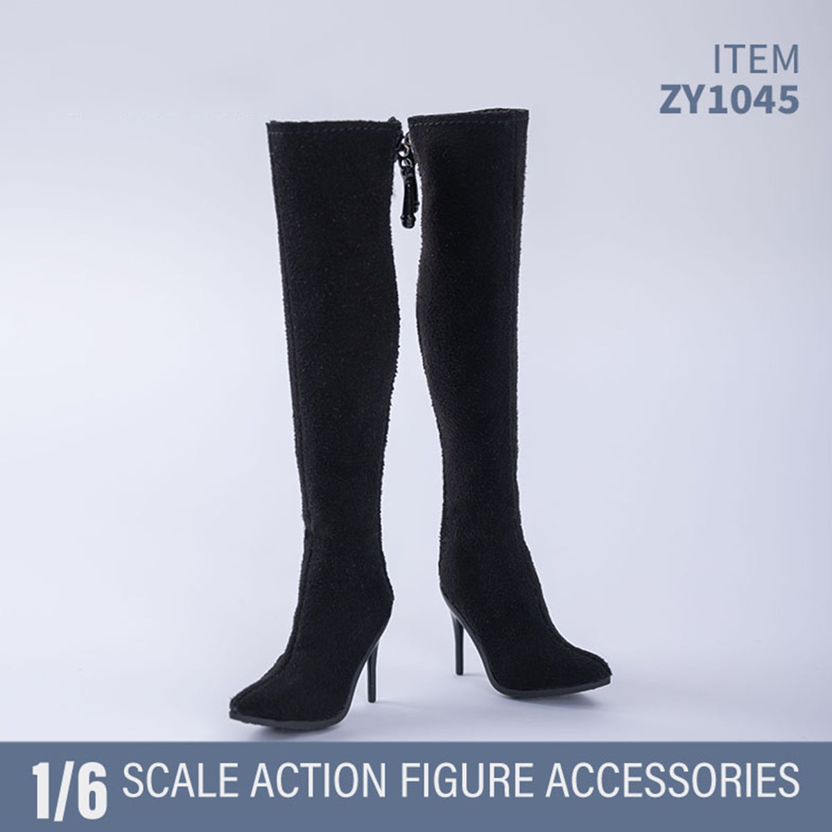 ZYTOYS, Female High Heels Boots Shoes Model, Doll Accessory for 12-inches Action Figurine