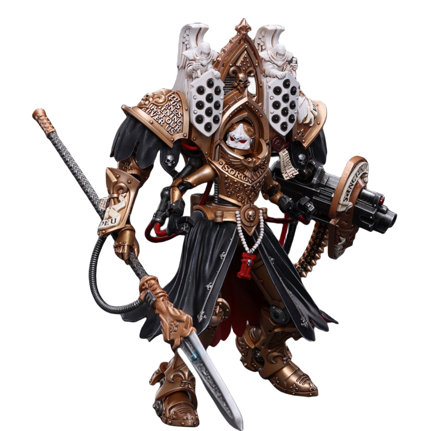 JoyToy Warhammer 40K : Figurines d'action Adepta Sororitas Abbesse Sanctorum Morvenn Vahl