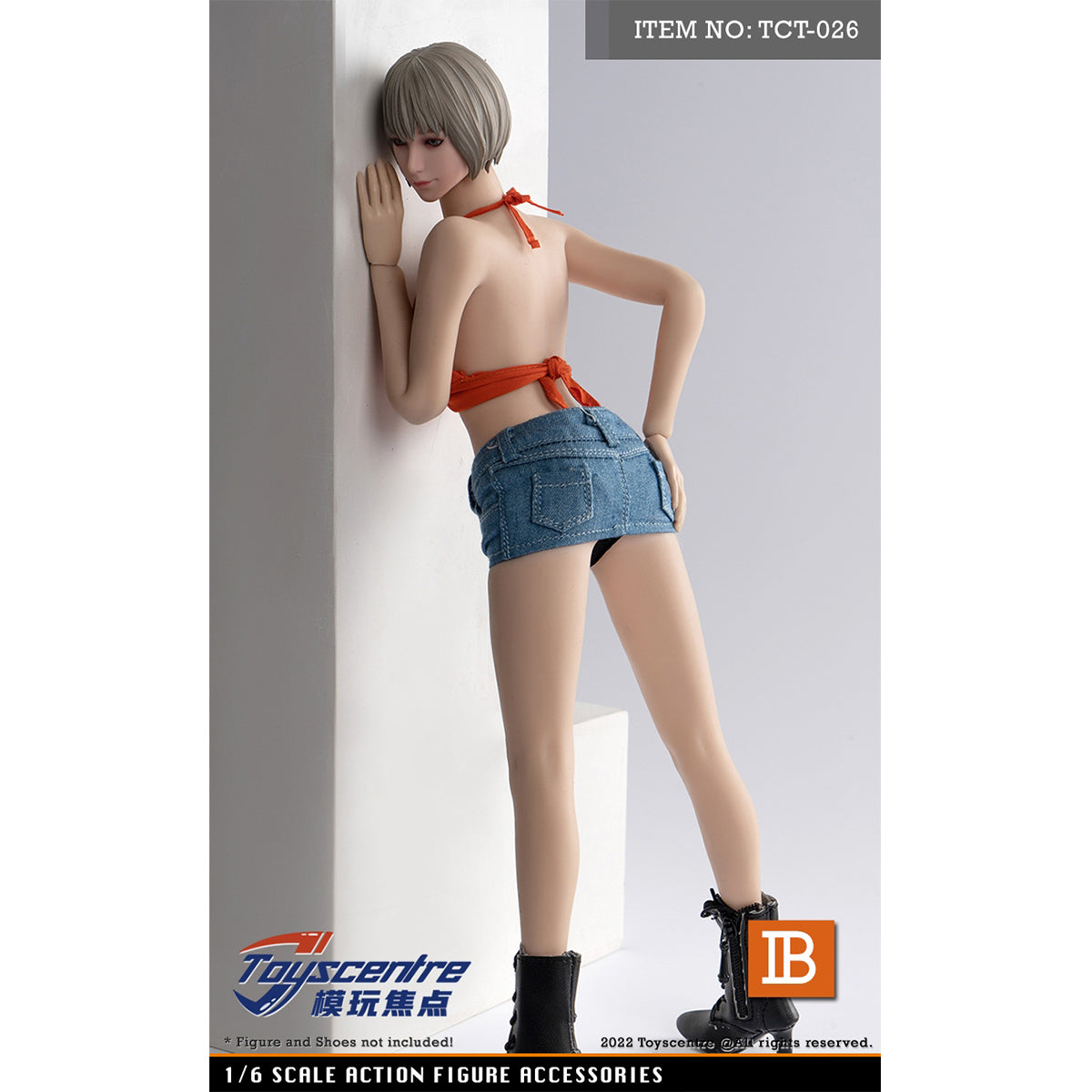 Toyscentre, Female Clothes Set Camisole + Short Skirt + Underpants, Doll Clothes Accessory for 12-inches Action Figurine