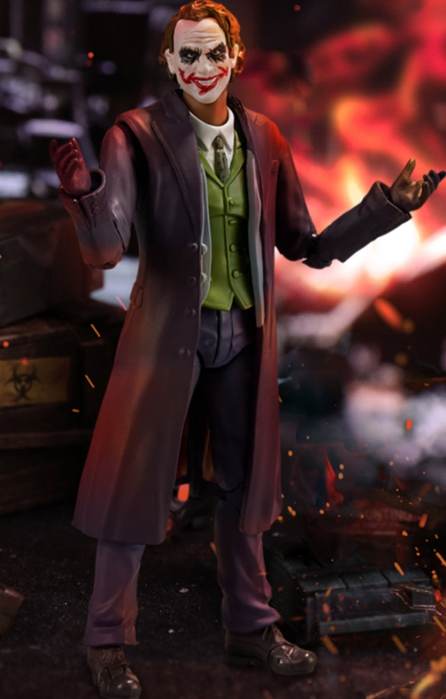 Coffret complet Fondjoy : Heath Ledger, Joker Deluxe Edition, figurine miniature à l'échelle 1:9