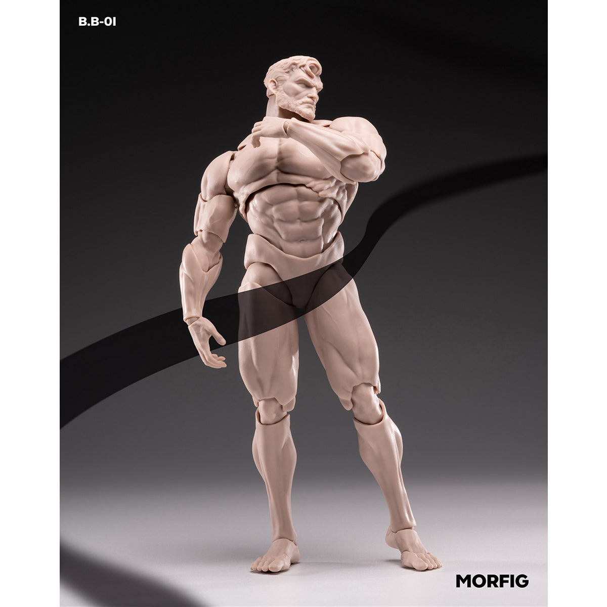 MORFIG Muscular Male Articulated Joints B.B-01 1/12 Scale Action Figure Body