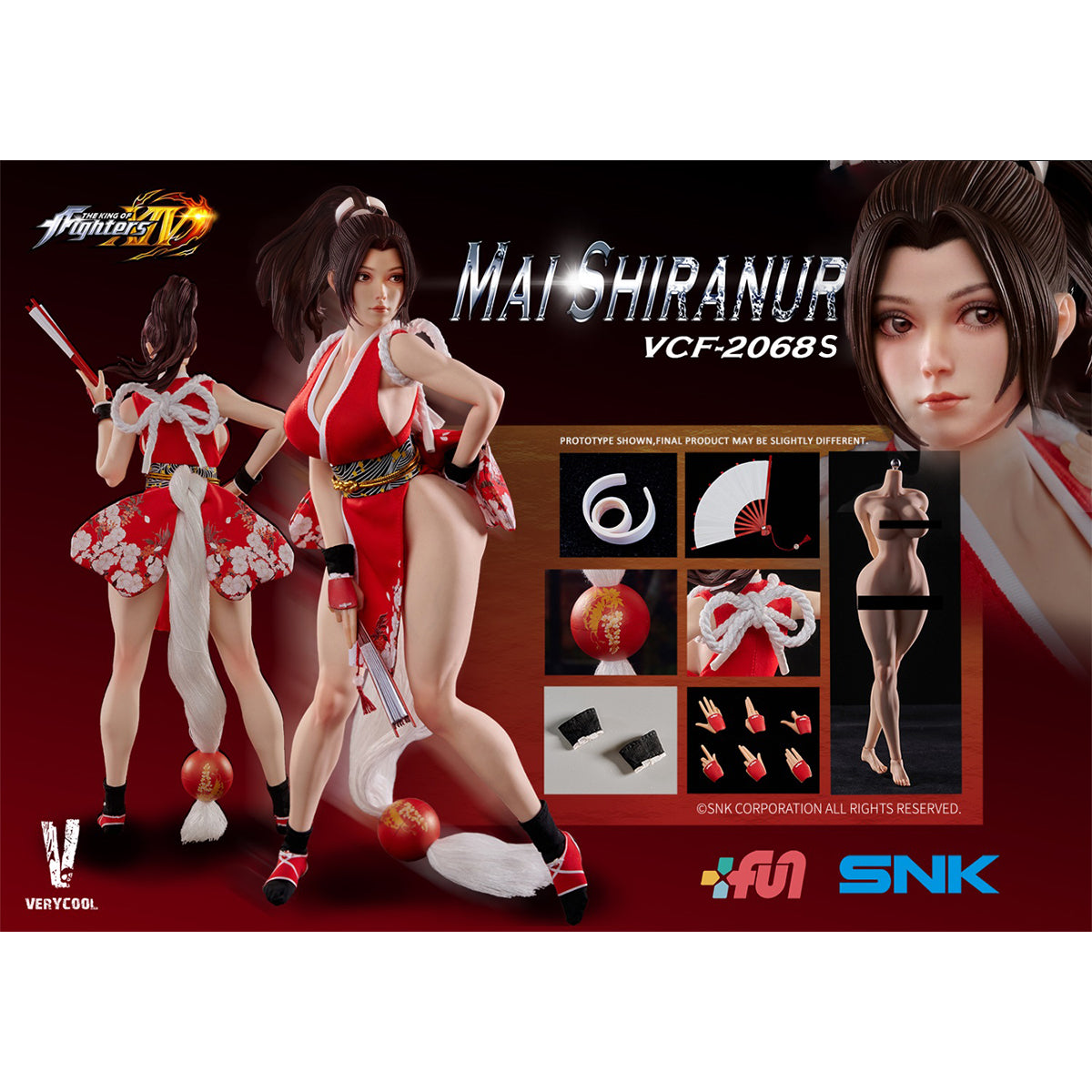 Figura de acción de Mai Shiranui Straight Bangs Edition de The King of Fighters XIV: VERYCOOL