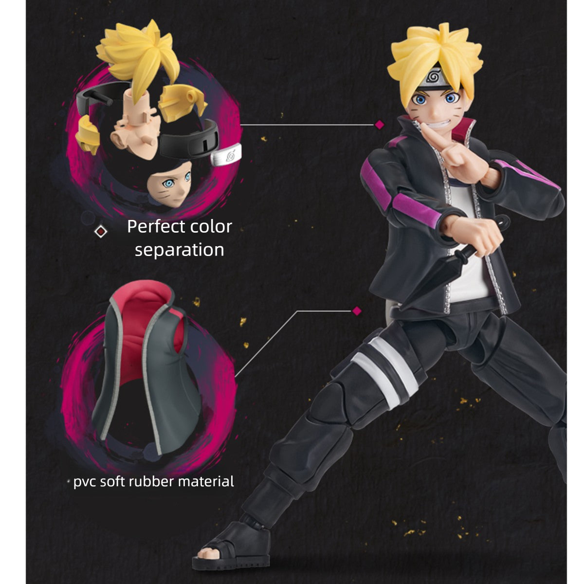 BLOKEES Naruto Champion Class Uzumaki Boruto/Uzumaki Naruto Model Kit