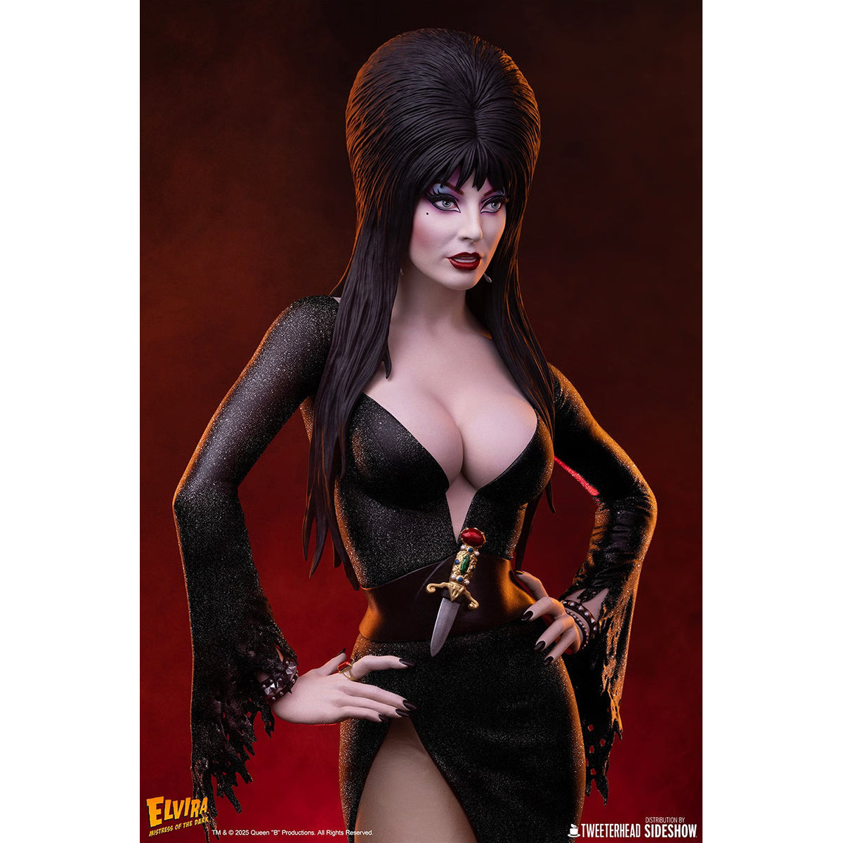 Sideshow x Tweeterhead, Elvira, Art Figurine