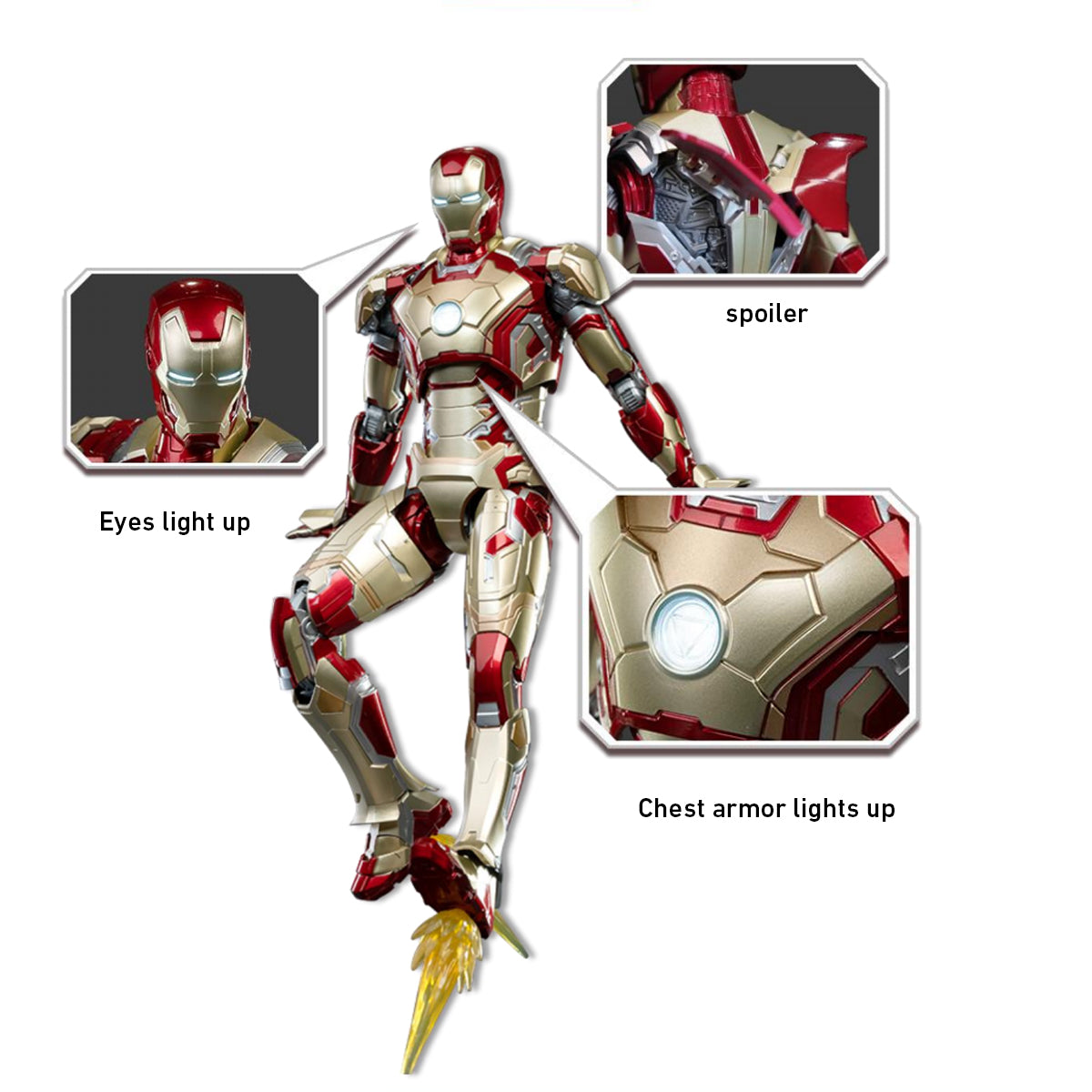 (Only Shipped to the US) Fondjoy, Iron Man MK42, 1/7 Scale Collectible Assembly Model Kits