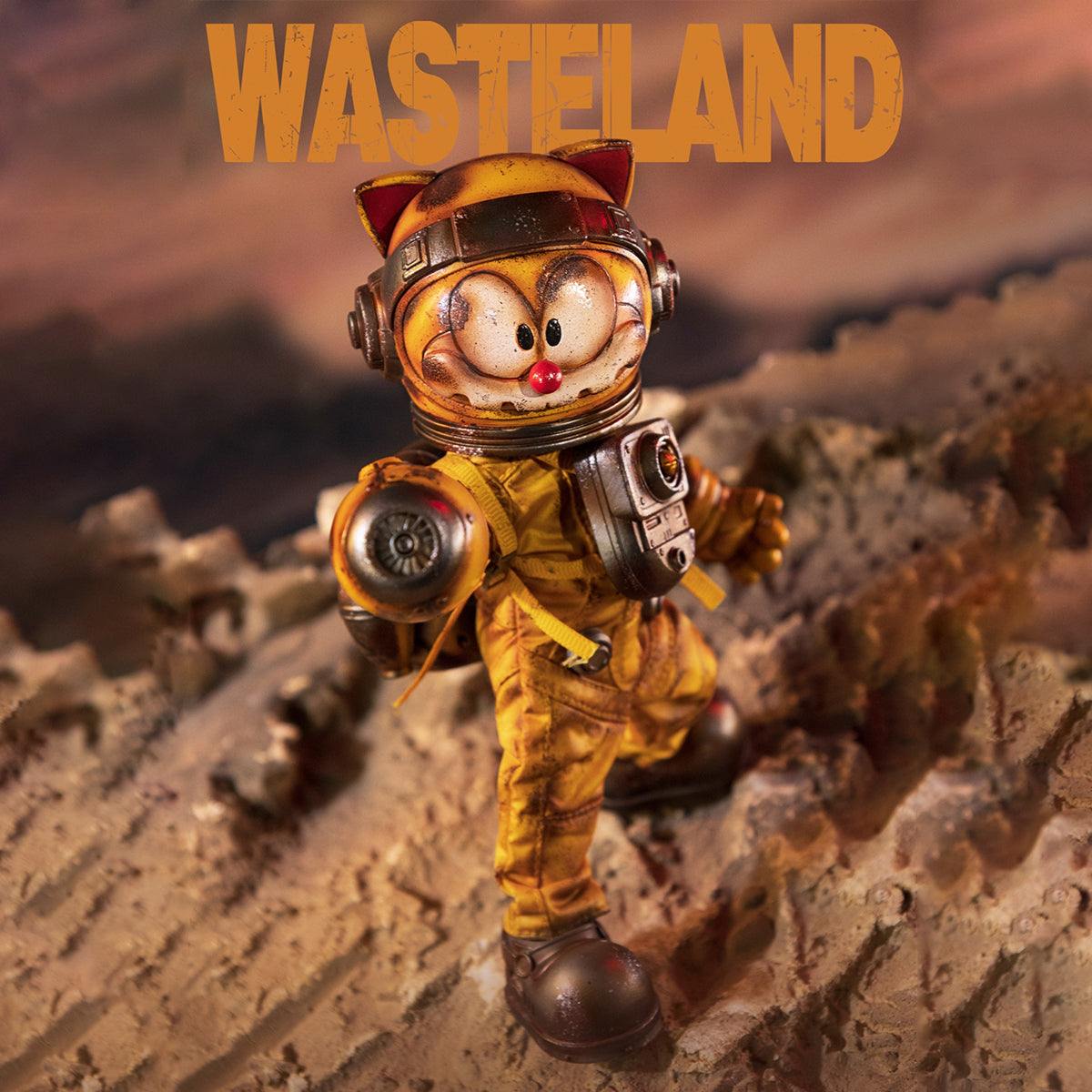 WeArtDoing Time Warrior Series Wasteland: Space Mouse Fallout Fighter-Yellow Action Figure