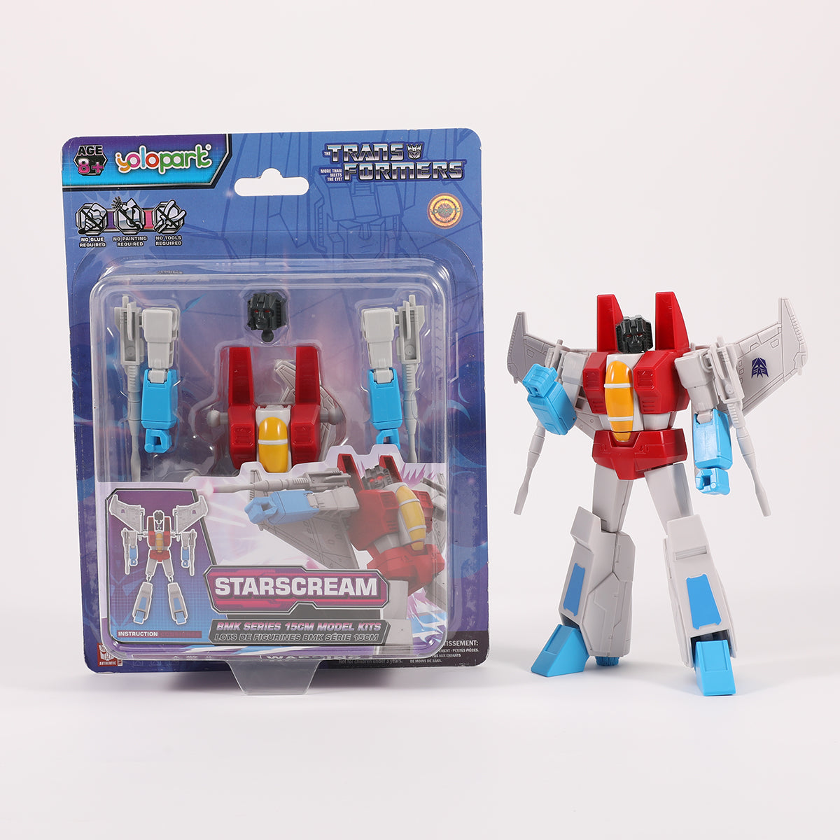 Yolopark Transformers G1 Animation BMK Optimus Prime Megatron Bumblebee Starscream Set Model Kit