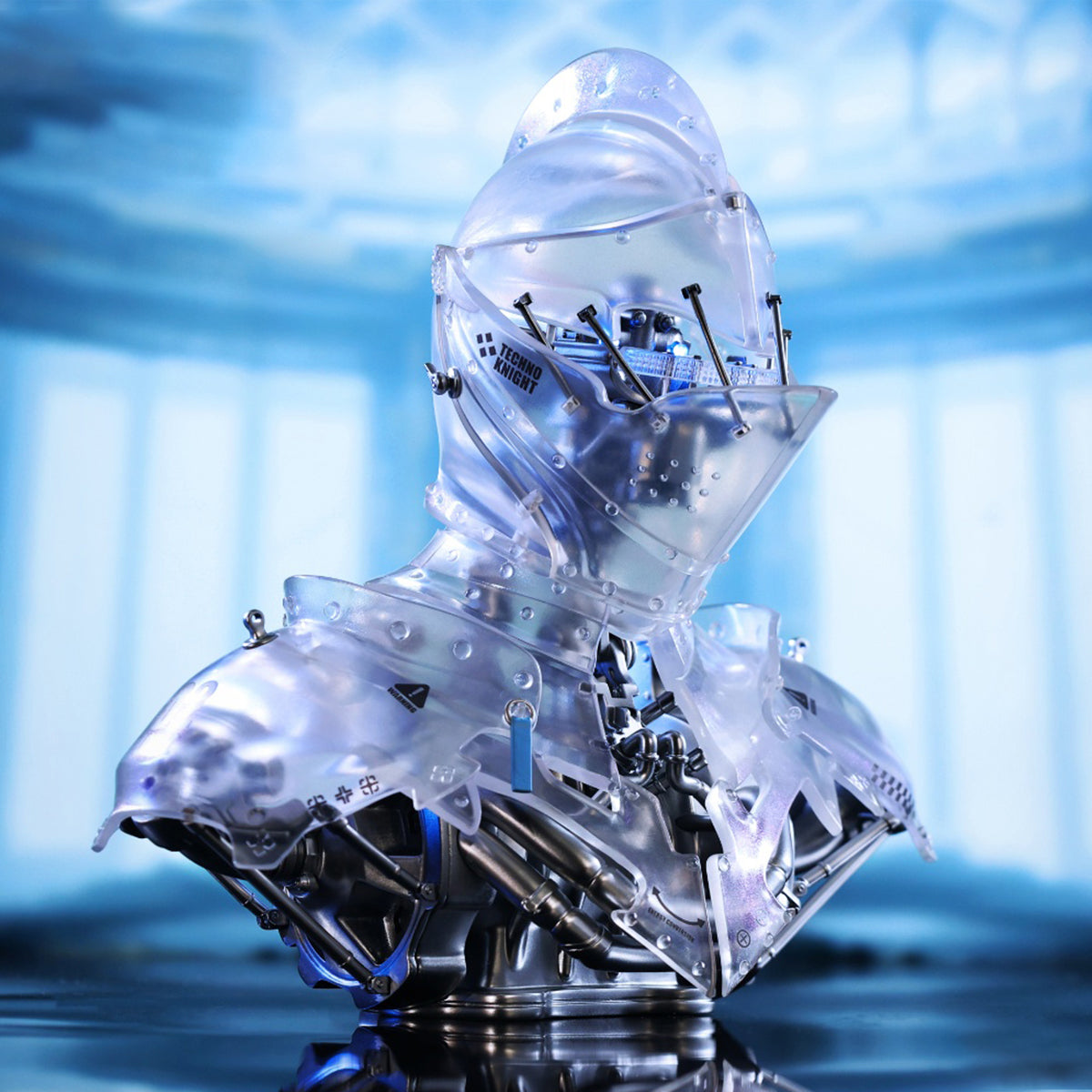 WeArtDoing, Cyber Knight Obsidian Dark/Star Silver/Gleam Void, Art Statue