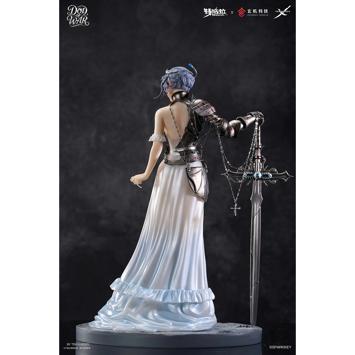 TEKULA, Ghost Blade Wlop Haifeng Smoke War God, Art Anime Statue