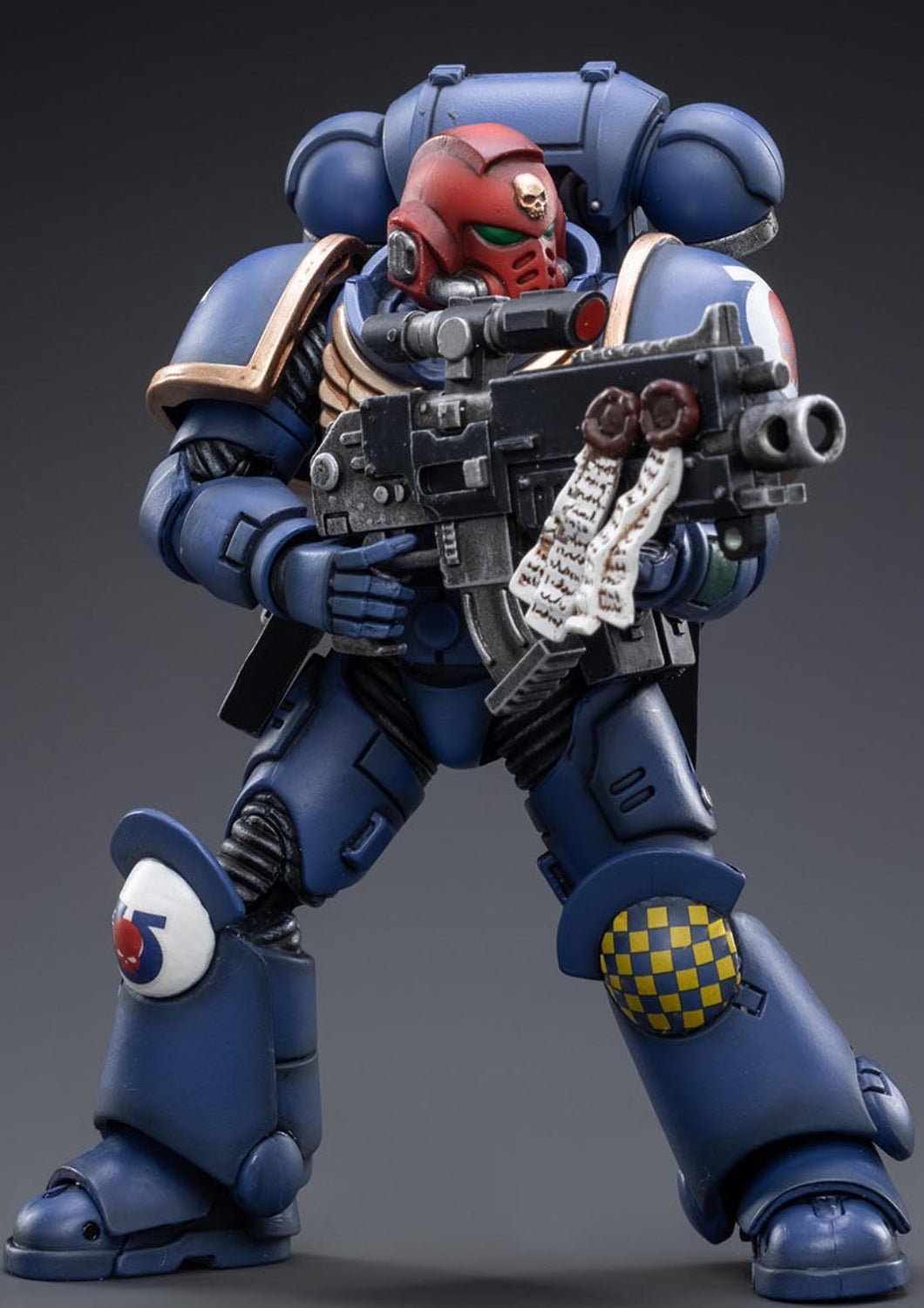 Figurine de collection JoyToy JT2474 40K : figurines d'action à l'échelle 1:18 des Ultramarines Heroes of The Chapter Brother Veteran Sergeant Castor