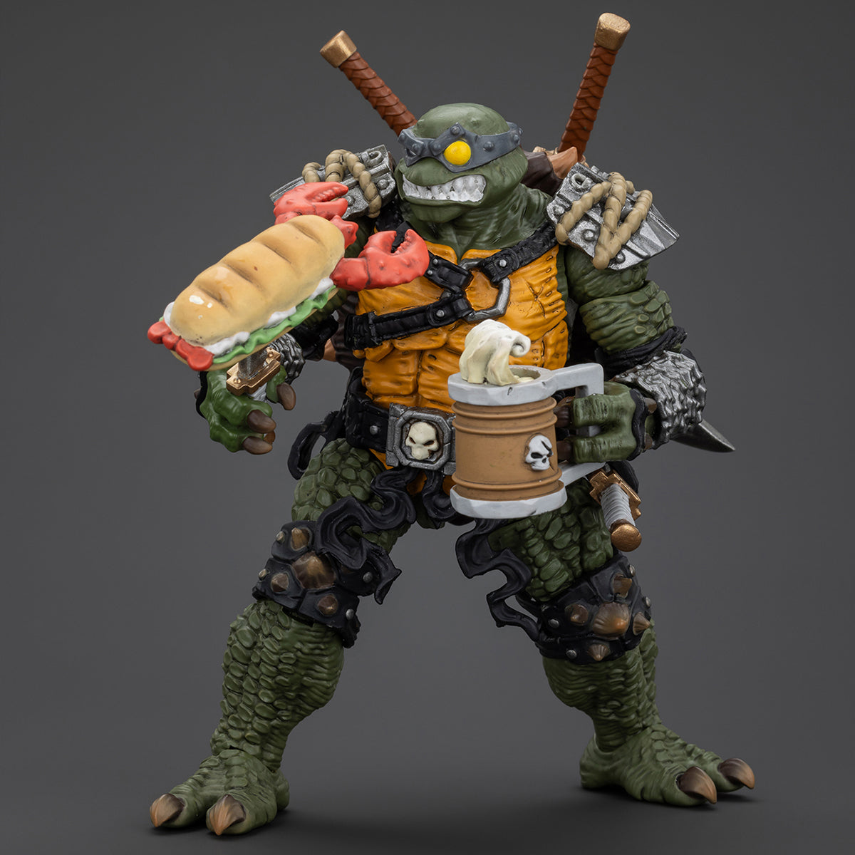 JOYTOY 1/18 TMNT-Slash Action Figure