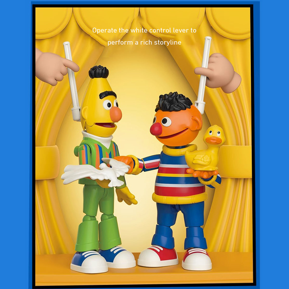 BLOKEES, Series 2 Sesame Street Partners Magical Edition Oscar/Ernie/Bert Action Figure