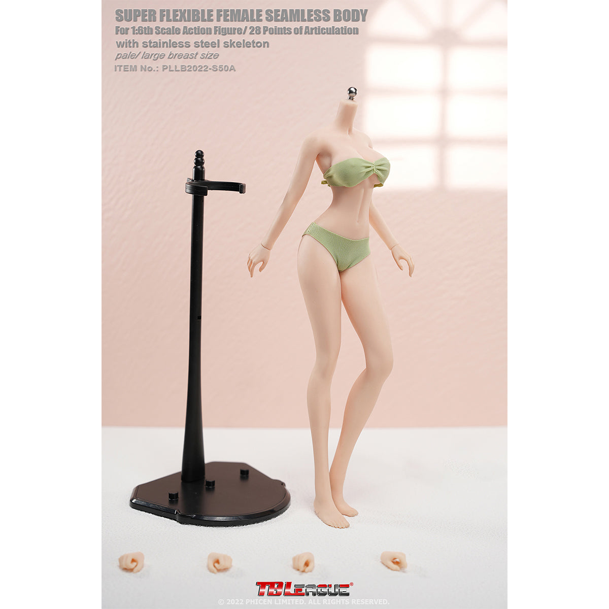 TBLeague Female Seamless Tall and Slender Type Large Bust 1/6 Scale Action Figure Body