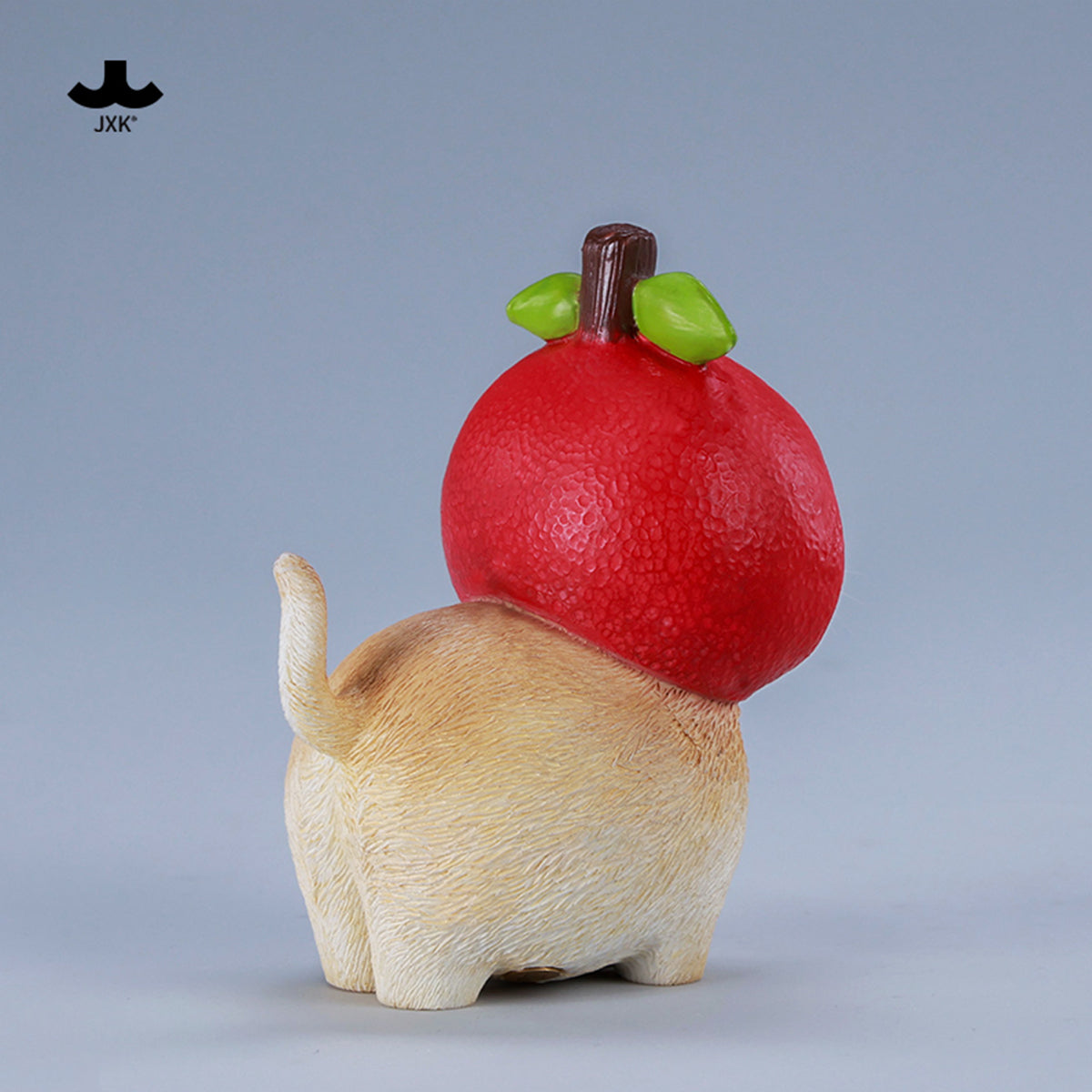 JXK Pawpple Cat Static Expertly Hand-Painted Lifelike Animal Figurine
