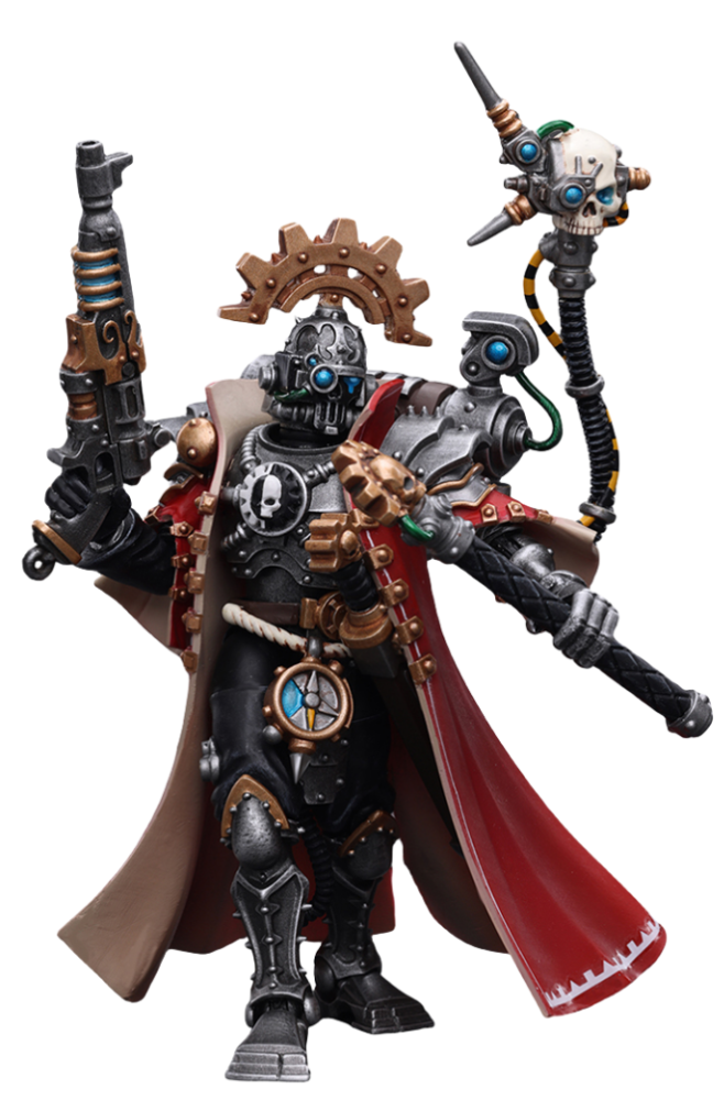 JoyToy Warhammer 40K Figurine à collectionner : Adeptus Mechanicus Skitarii Marshal à l'échelle 1/18.