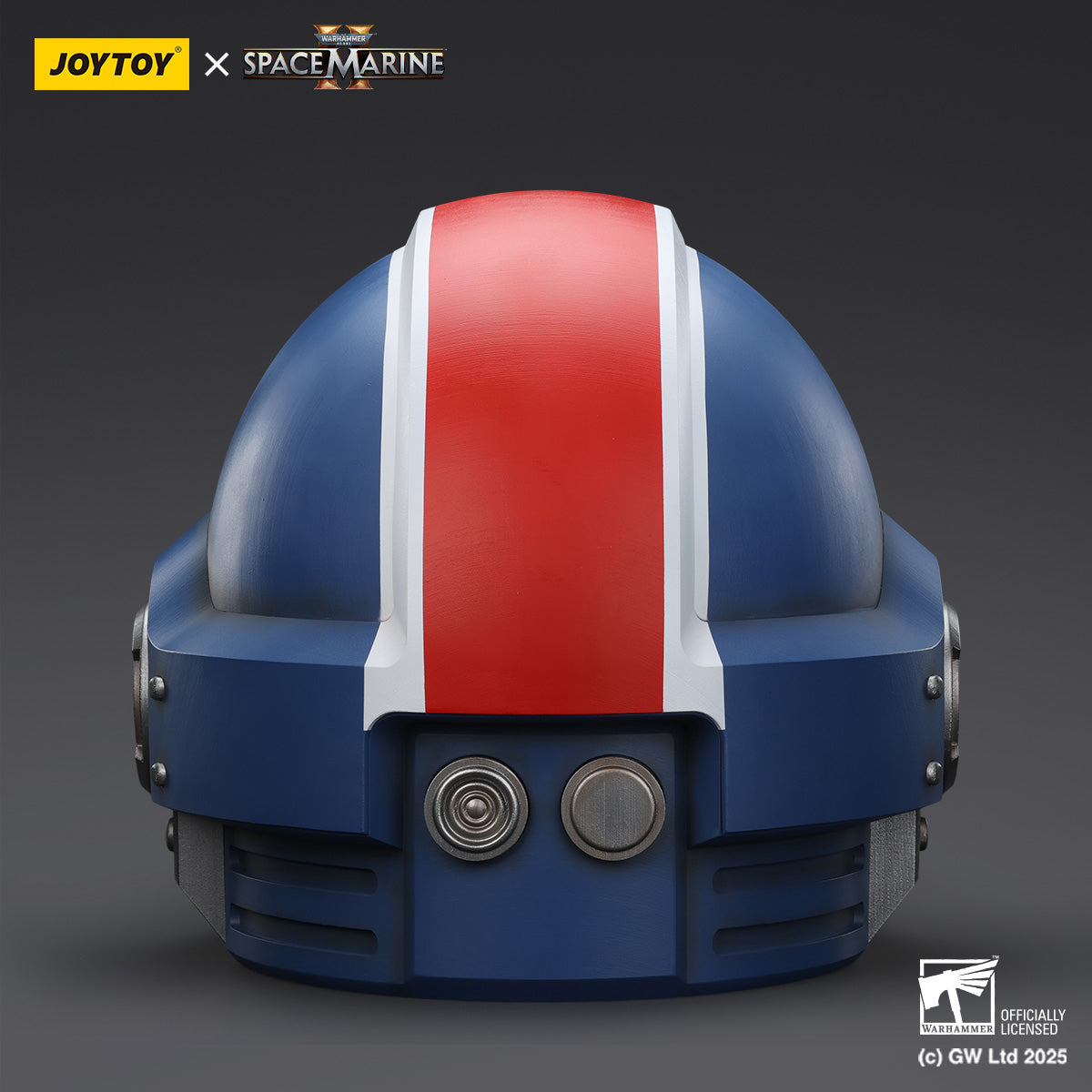 JOYTOY Warhammer 40,000, Ultramarines Lieutenant Titus' MKX Helmet & Display Stand, 1/1 Scale Collectibles