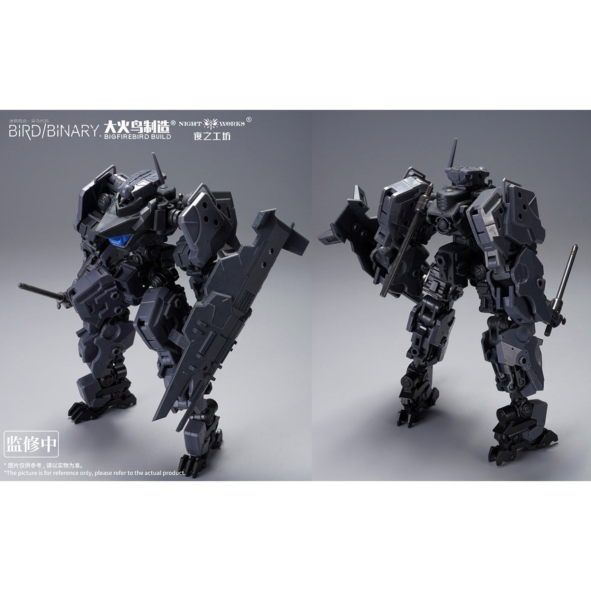 Big Firebird, BIRD/BINARY Code Blue Flycatcher & Incendiary Armor Accessory Pack Set, Assembly Model Kits