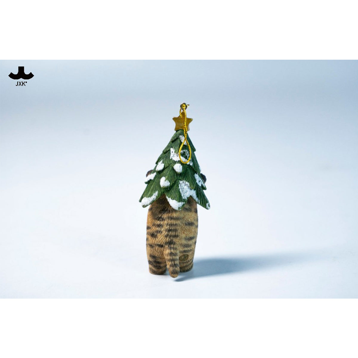 JXK Christmas Cat Tree Static Expertly Hand-Painted Lifelike Animal Figurine