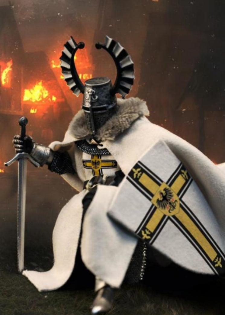 Fire Phoenix Collectible Action Figure: Medieval Teutonic Knights, 1:12 Scale Miniature Figurine FP015
