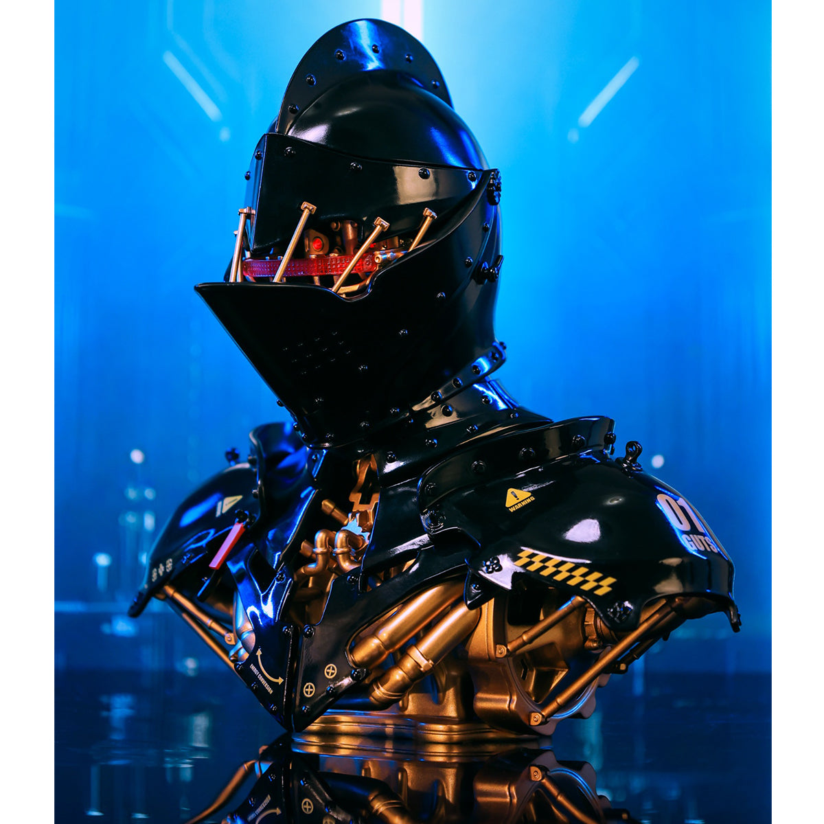 WeArtDoing, Cyber Knight Obsidian Dark/Star Silver/Gleam Void, Art Statue