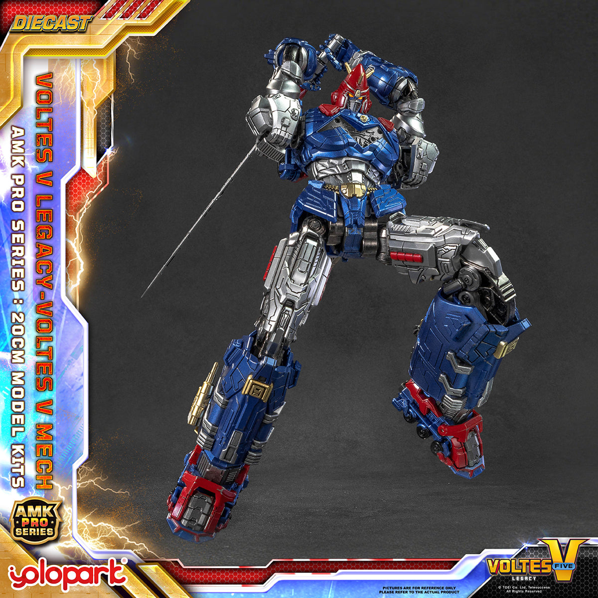 Yolopark AMK PRO Series Choudenji Machine Voltes V Assembly Model Kits