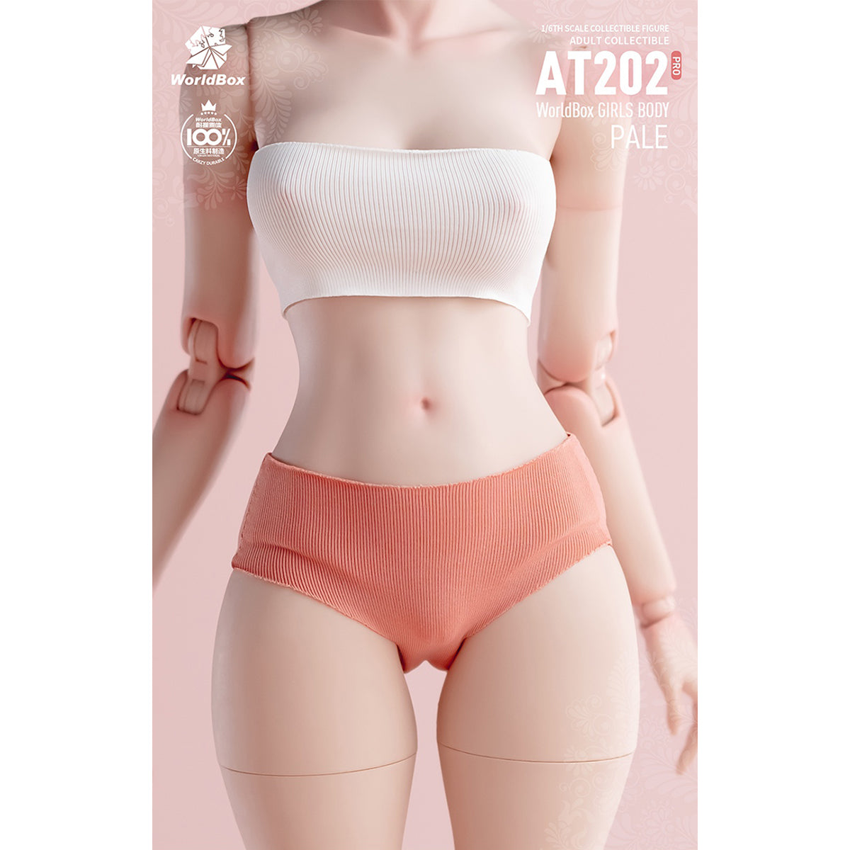 TBLeague Articulated Joints Female Body With Chunky Thighs AT202pro 1/6 Scale Action Figure Body