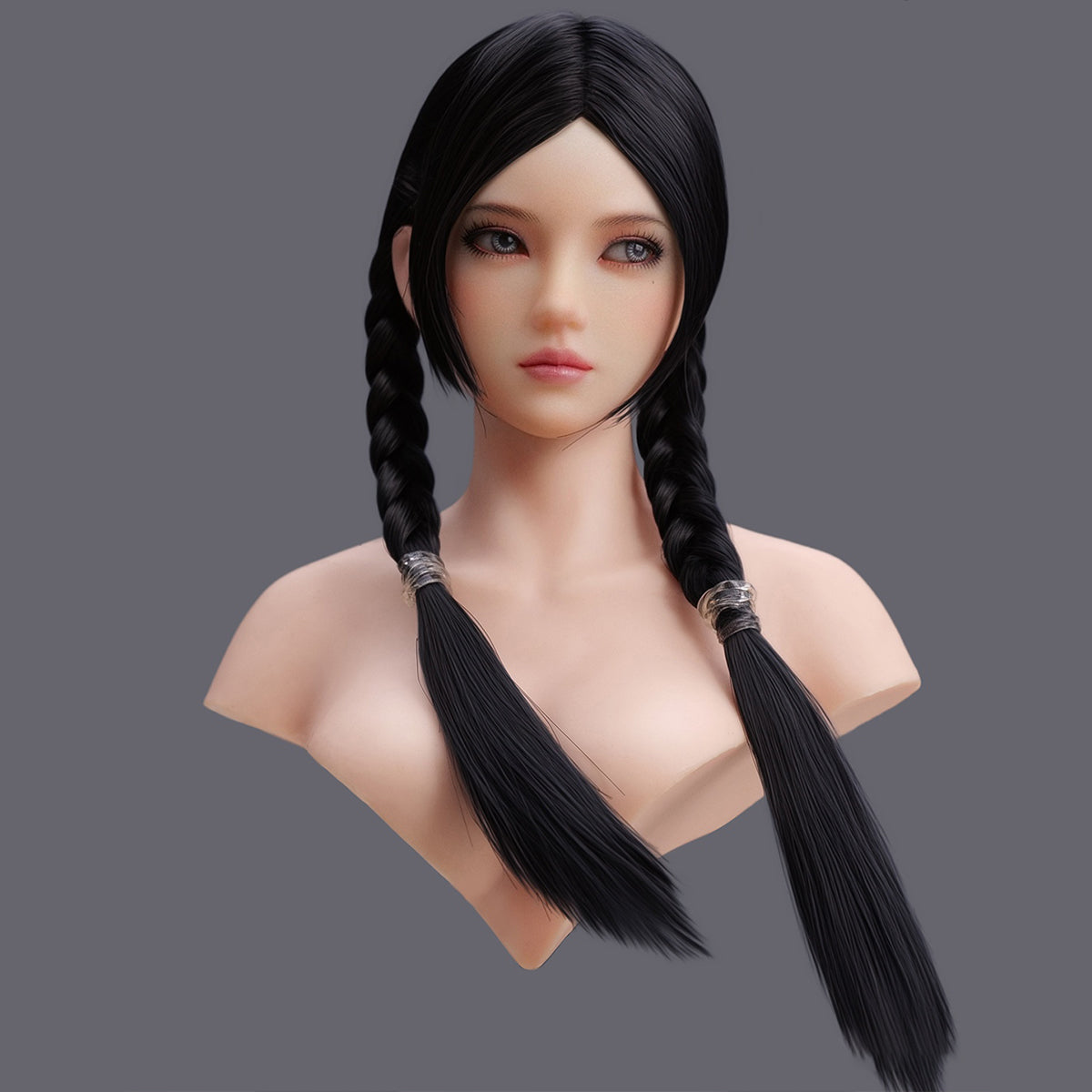 Escultura de cabeza femenina asiática con ojos móviles de YMTOYS - Yiyi (Versión D) para figuras