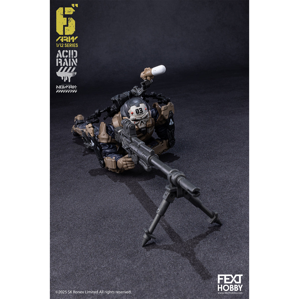 FEXT HOBBY Acid Rain World: Novark FXH-AR-001 THAME/FXH-AR-002 WAR BANNER/FXH-AR-003 SKULLWELDER/FXH-AR-004 PROTEUS 1/12 Scale Action Figure
