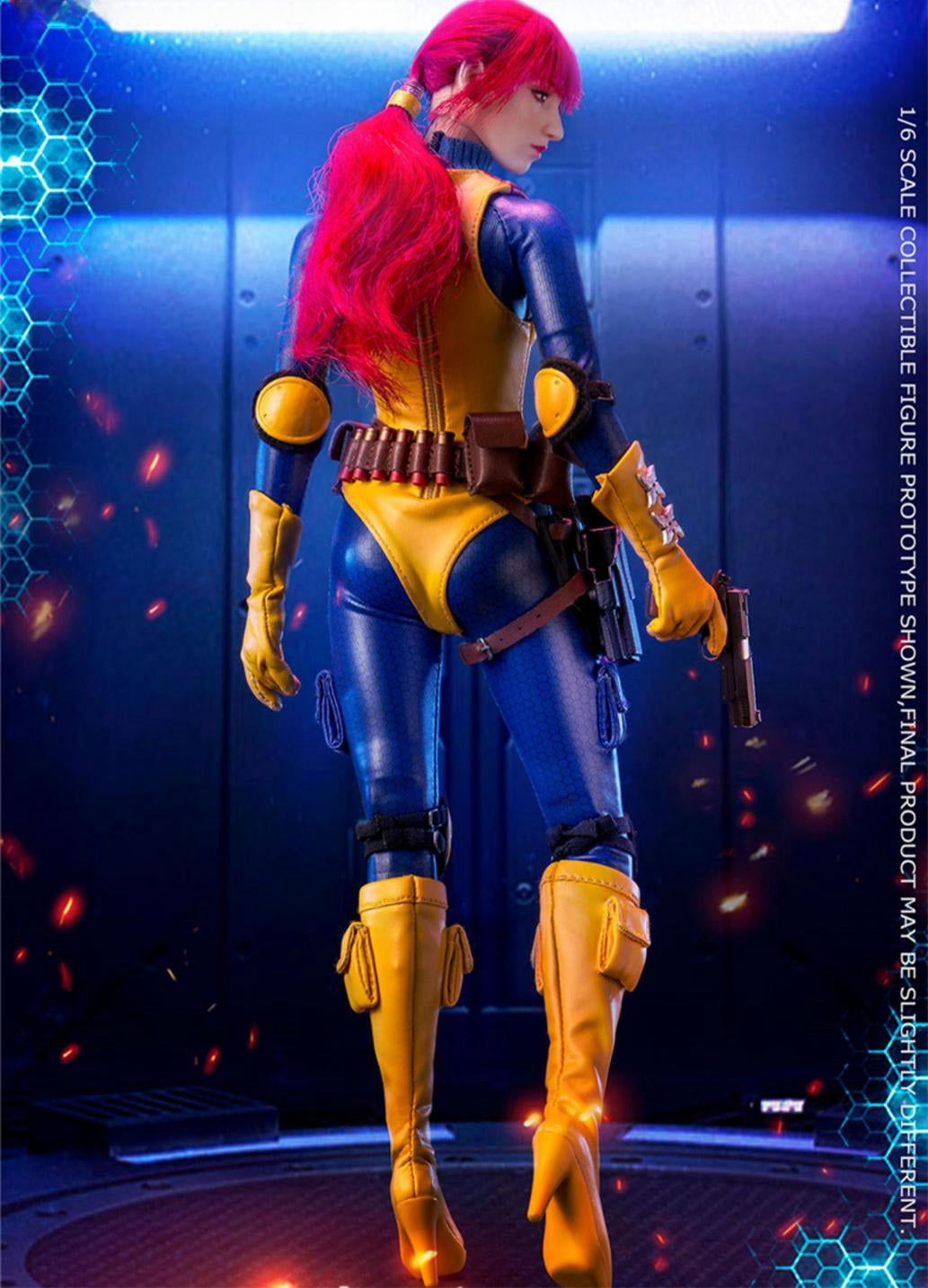 FLAGSET Figura coleccionable completa: GIJoe Scarlett, estilo anime, figura de acción femenina en miniatura a escala 1:6, BBK013