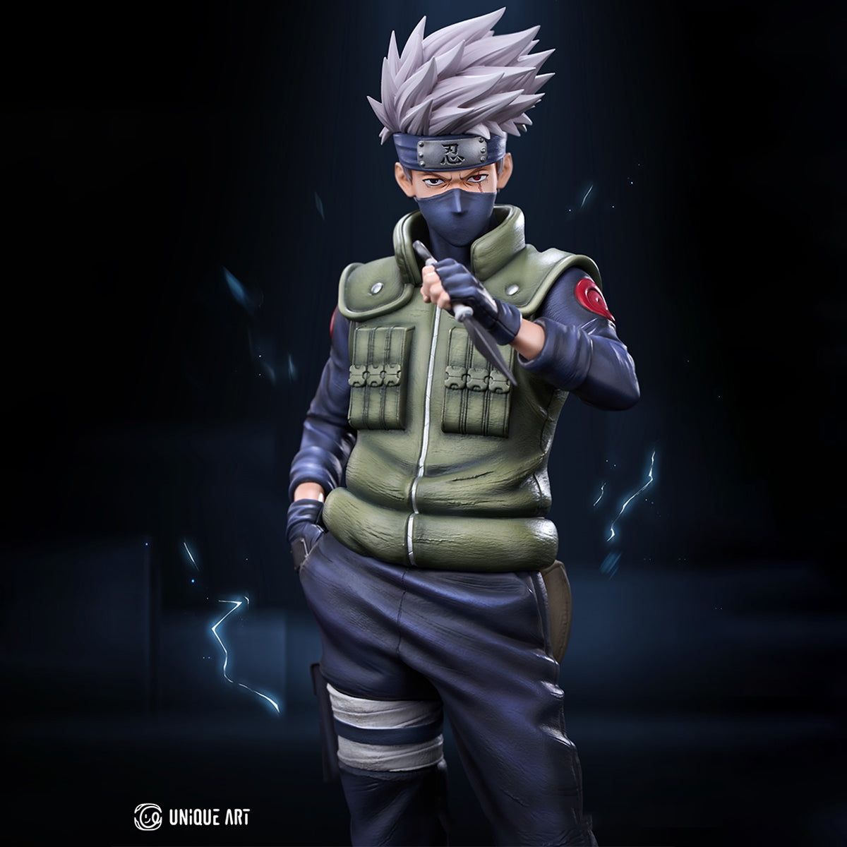 UNiQUE ART NARUTO Shippuden Hatake Kakashi Art Statue