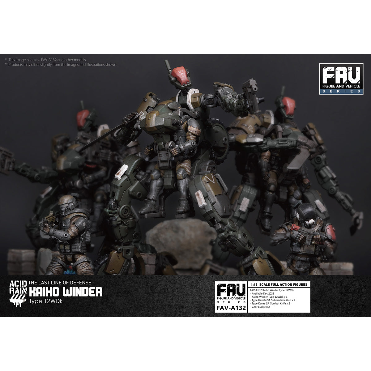 TOY ALLIANCE Acid Rain World 1/18 Scale FAV-A132 Kaiho Winder Type 12WDk Action Figures