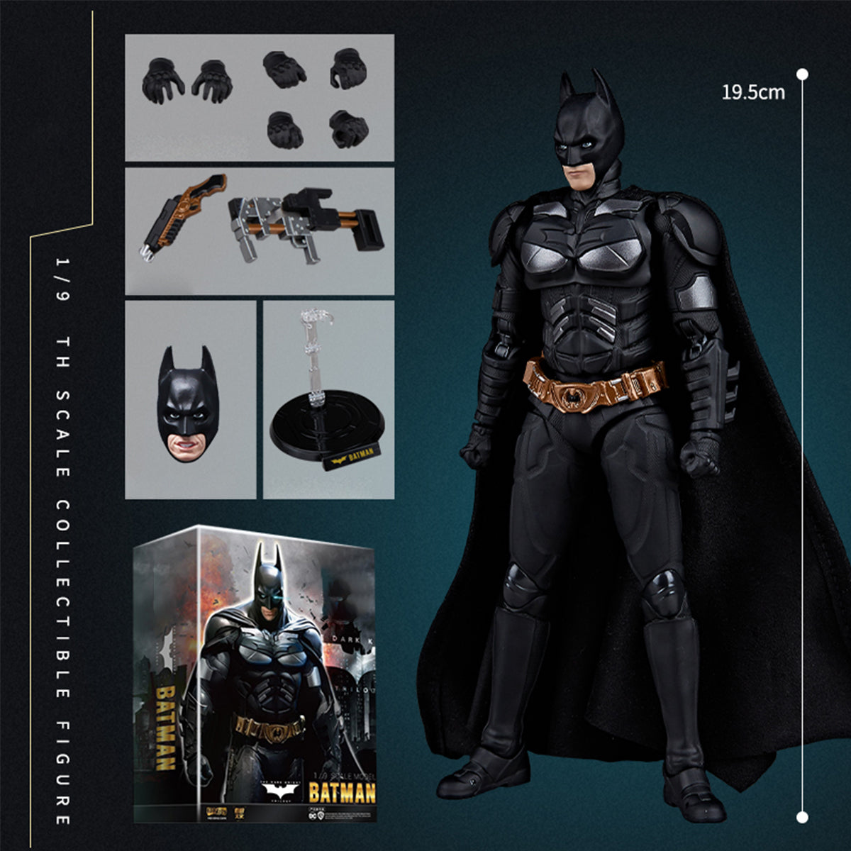 Kits de modelos de plástico Fondjoy: Figuras de acción coleccionables a escala 1:12 de Batman: el traje de batalla (edición estándar)