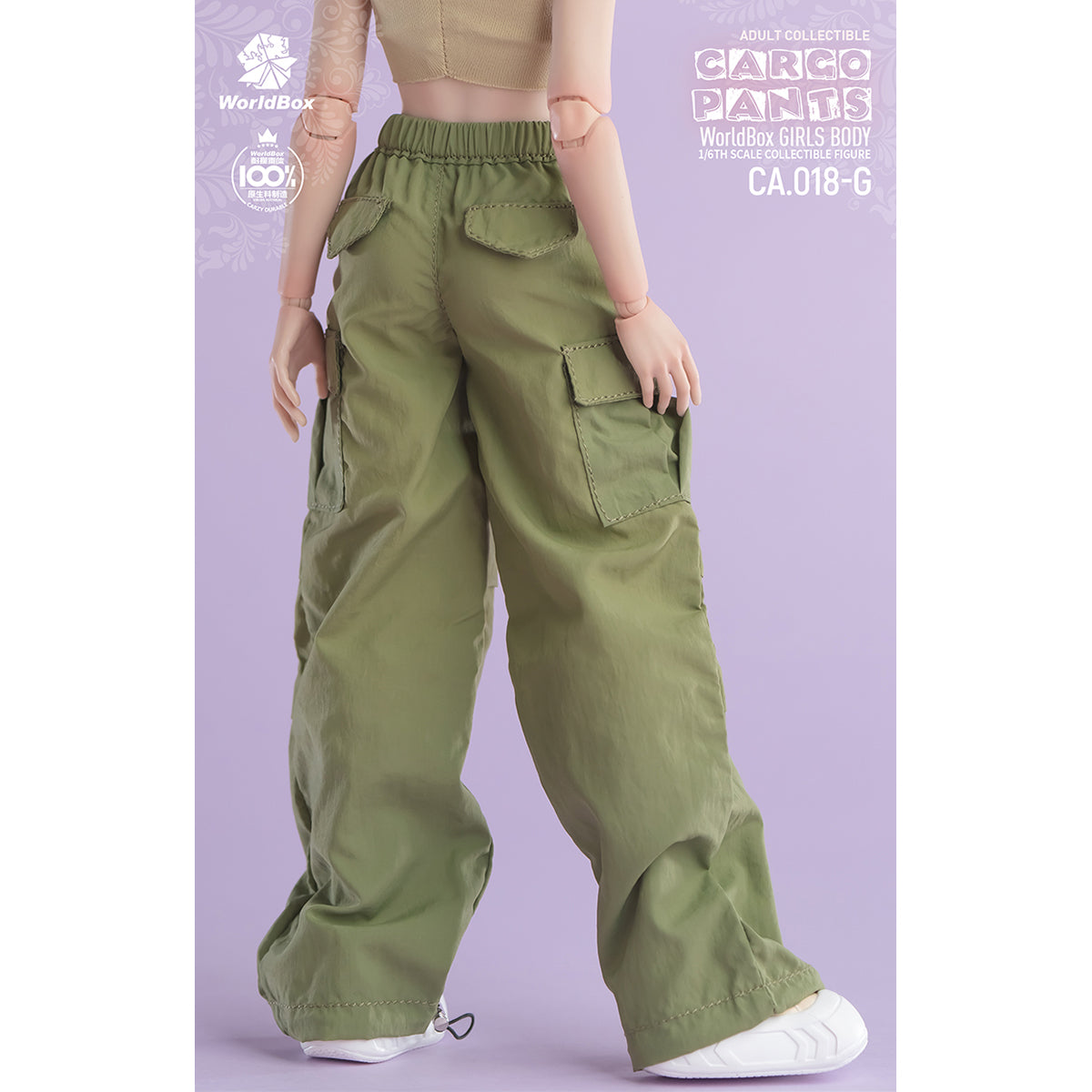 Hangtag - Straight Casual Slacks Doll Clothes Accessory Fit 1/6 Scale 12-inches Figure