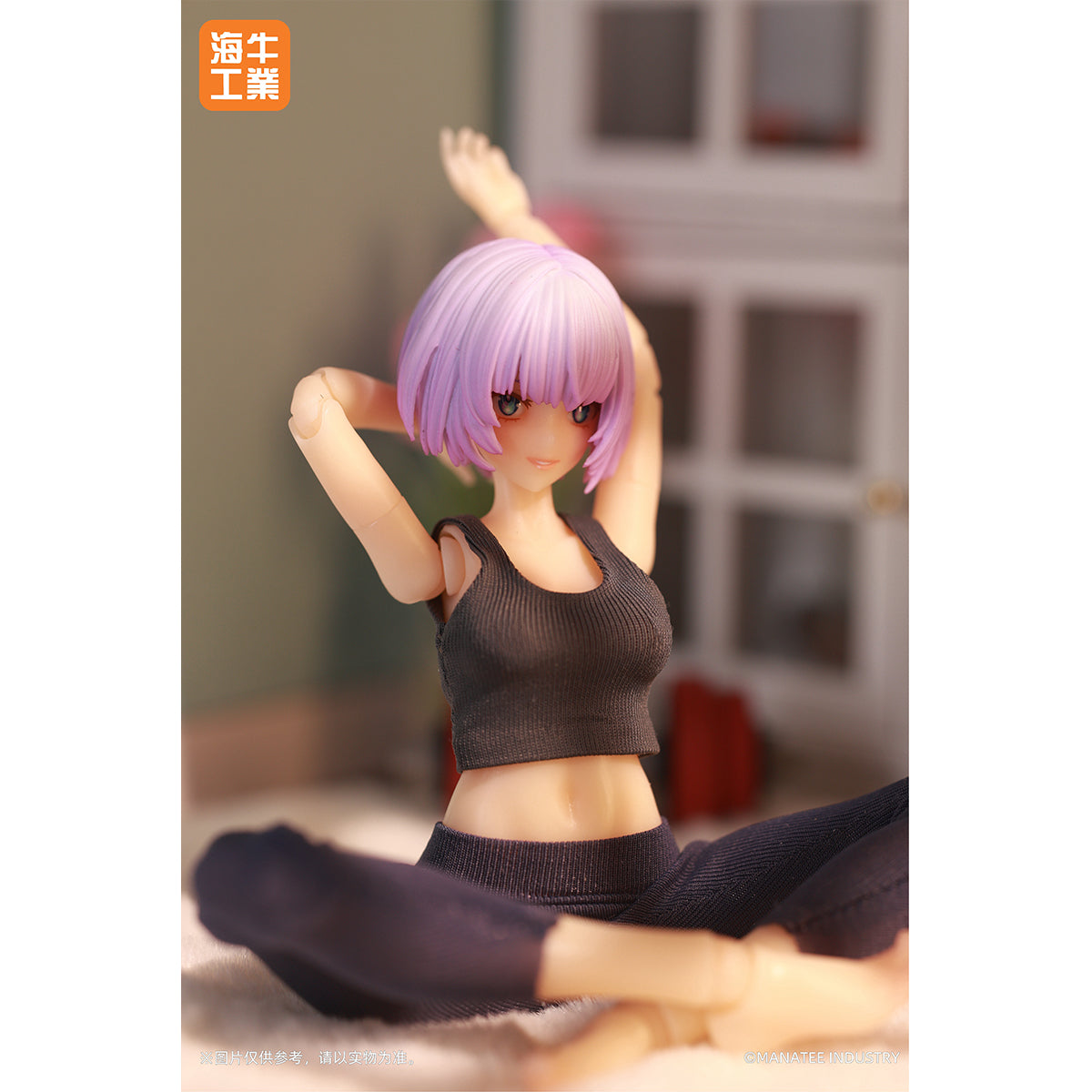 (Only Shipped to the US) MANATEE INDUSTRY 1/12 Commemorative Limited Edition Desktop Wars Yoga Day Inanna Purple Hair Mex-01 Action Figures